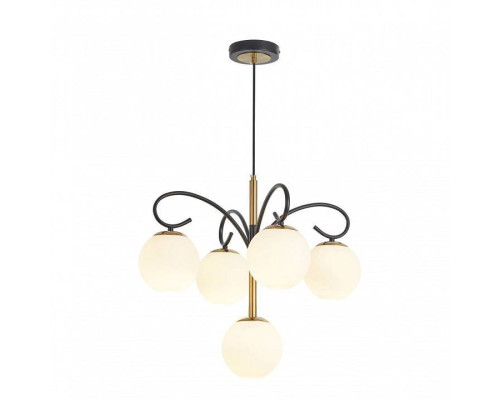 Подвесная люстра Arte Milano Neapolis-73808 5 ламп 273808/4+1 BK/GD