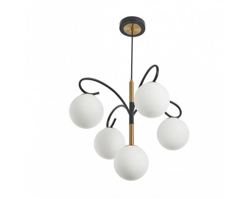 Подвесная люстра Arte Milano Neapolis-73808 5 ламп 273808/4+1 BK/GD