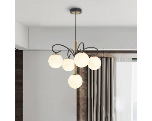 Подвесная люстра Arte Milano Neapolis-73808 5 ламп 273808/4+1 BK/GD