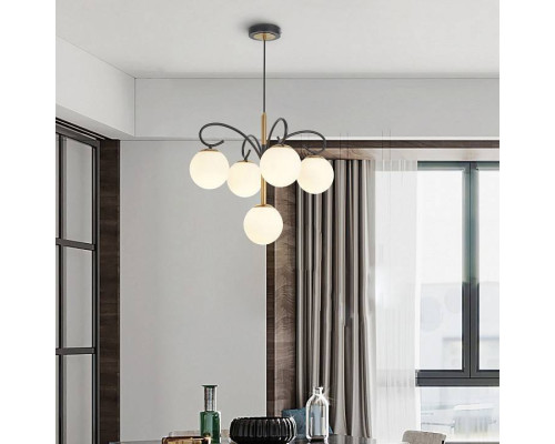 Подвесная люстра Arte Milano Neapolis-73808 5 ламп 273808/4+1 BK/GD