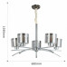Подвесная люстра Arte Milano Neapolis 278207/5 Ni