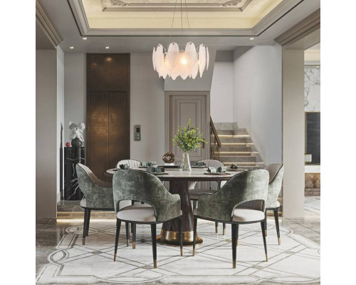 Подвесная люстра Arte Milano AM-4653 5 ламп 4653.D450.H240.E14.5 Ni