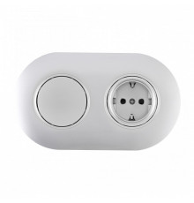 Блок с выключателями одноклавишными влагозащищенными Arte Milano SET08-2 SET08-2-40-1-30-1 silver