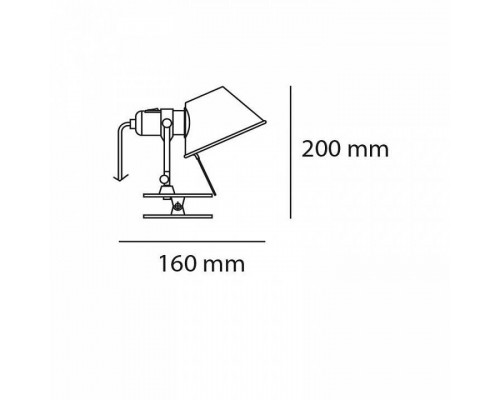 Настольная лампа офисная Artemide  A010890