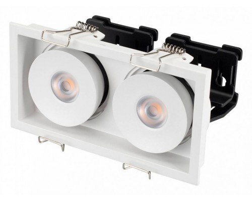 Встраиваемый светильник Arlight CL-SIMPLE-S148x80-2x9W Warm3000 (WH, 45 deg) 026876