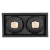 Встраиваемый светильник Arlight CL-SIMPLE-S148x80-2x9W Warm3000 (BK, 45 deg) 028151