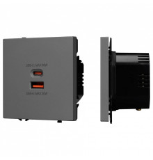 Розетка 2хUSB type A и C без рамки Arlight SCT 054319