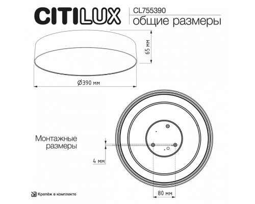 Накладной светильник Citilux BART CL755390
