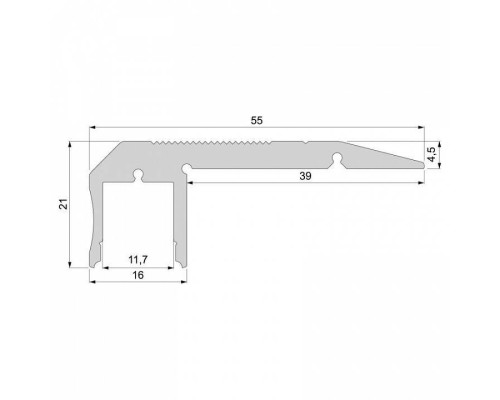 Профиль накладной Deko-Light AL-02-10 970520