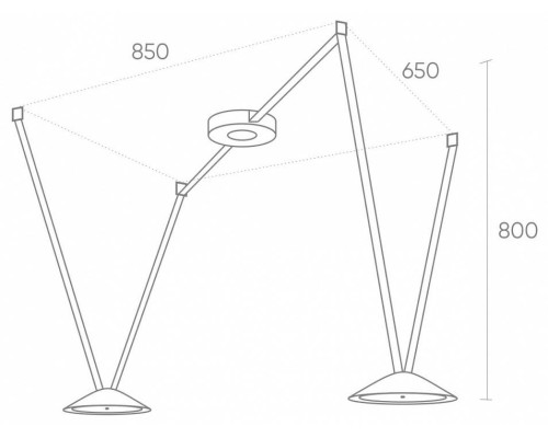 Комплект трековой системы Denkirs Belty SET DK55SET03-04-DB