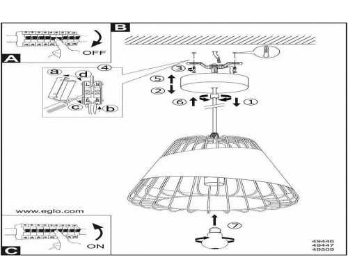 Подвесной светильник Eglo ПРОМО Austell 49509