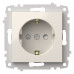 Розетка с заземлением и со шторкой, без рамки Elbi Eleсtriс Zena Vega 609-010200-243