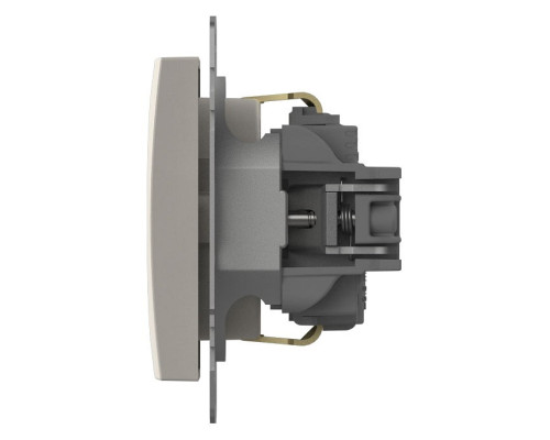 Розетка с заземлением и со шторкой, без рамки Elbi Eleсtriс Zena Vega 609-010200-243