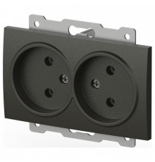 Розетка двойная без заземления, без рамки Elbi Eleсtriс Zena Vega 609-011100-908