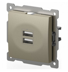 Розетка 2хUSB type A без рамки Elbi Eleсtriс Zena Vega 609-011400-143