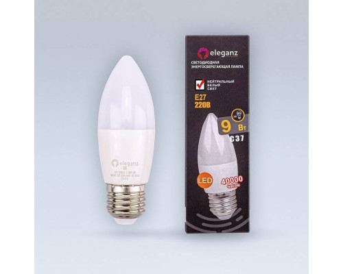 Лампа светодиодная Eleganz  E27 9Вт 4500K 1391