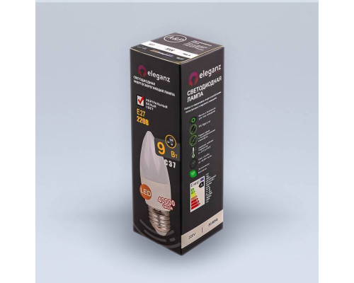 Лампа светодиодная Eleganz  E27 9Вт 4500K 1391