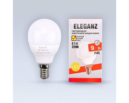 Лампа светодиодная Eleganz  E14 9Вт 3000K EL-0083