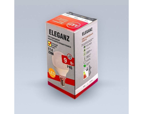 Лампа светодиодная Eleganz  E14 9Вт 3000K EL-0083