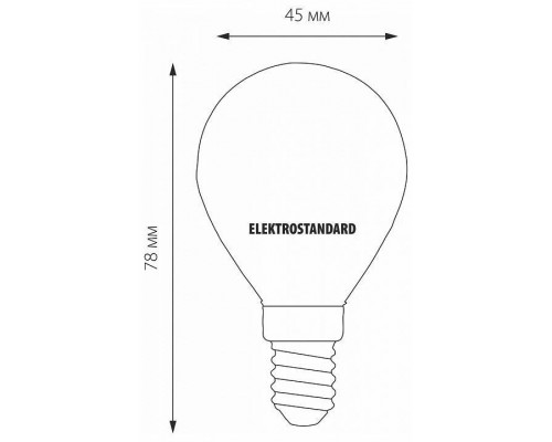 Лампа светодиодная Elektrostandard Mini Classic F E14 6Вт 3300K a049060