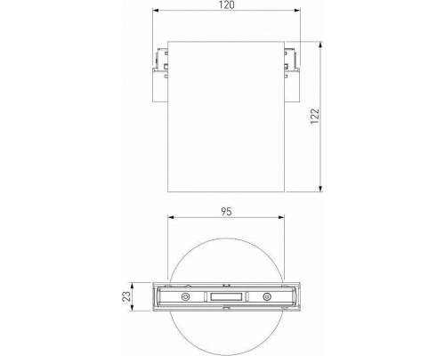 Накладной светильник Elektrostandard Slim Magnetic a063496