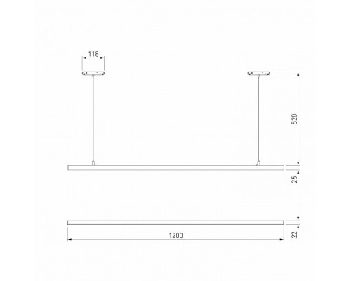 Подвесной светильник Elektrostandard Slim Magnetic a064803