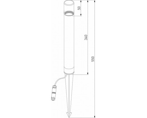 Наземный низкий светильник Elektrostandard Hidden a066037