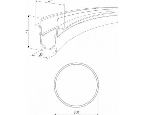 Трек встраиваемый Elektrostandard Slim Magnetic a066494