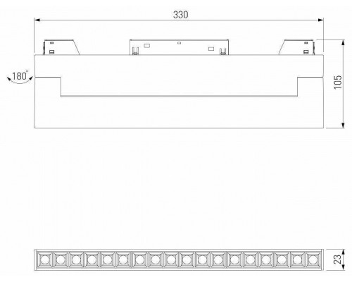 Накладной светильник Elektrostandard Slim Magnetic a067371