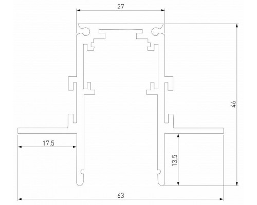 Трек встраиваемый Elektrostandard Slim Magnetic a067497