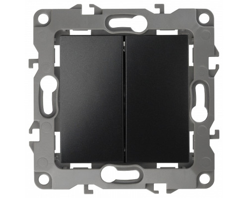 Переключатель двухклавишный без рамки Эра Эра 12 12-1104-05