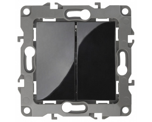 Переключатель двухклавишный без рамки Эра Эра 12 12-1104-06