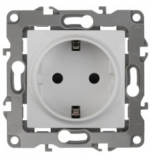 Розетка с заземлением, без рамки Эра Эра 12 12-2101-01