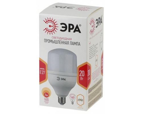 Лампа светодиодная Эра Стандарт LED POWER T80-20W-2700-E27