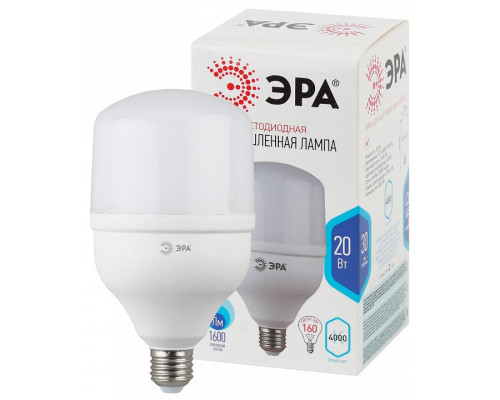 Лампа светодиодная Эра  LED POWER T80-20W-4000-E27