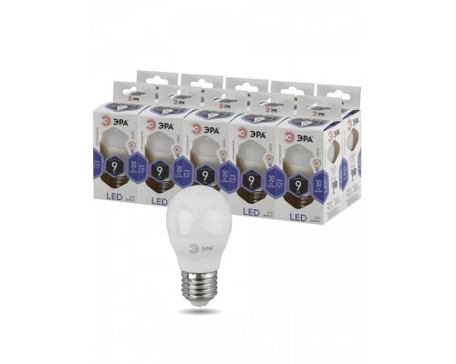 Лампа светодиодная Эра Стандарт LED P45-9W-860-E27