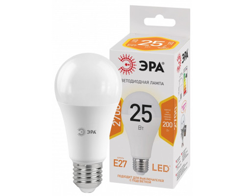 Лампа светодиодная Эра Стандарт LED A65-25W-827-E27