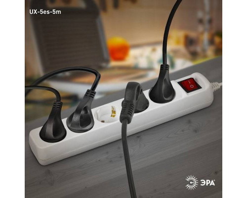 Удлинитель с выключателем Эра UX-5es Б0035758