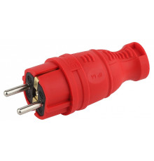 Вилка прямая с заземлением Эра  V8-RED-IP44