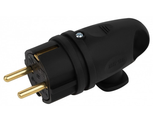 Вилка угловая с заземлением Эра  VX11-B-IP44