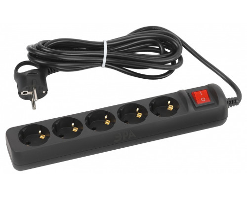 Удлинитель с выключателем Эра  UX-5es-5m-B