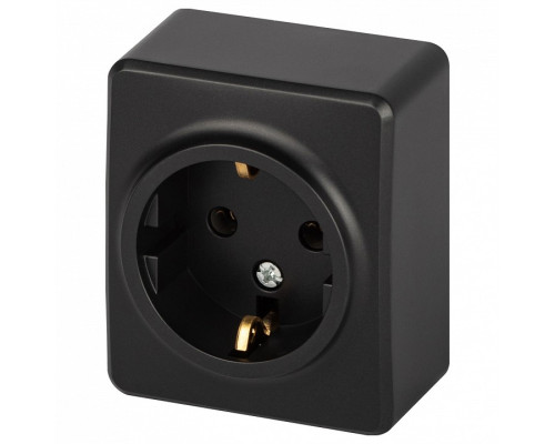 Розетка с заземлением и со шторкой Эра Эра Эксперт 11-2203-05