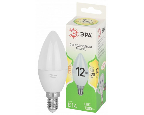 Лампа светодиодная Эра Green Line LED B35-12W-830-E14 GL