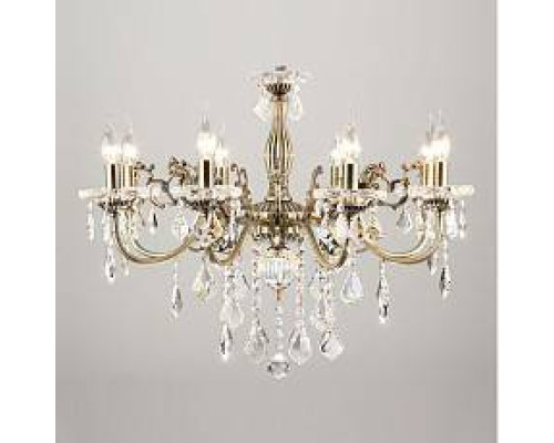 Подвесная люстра Eurosvet Elisha 3281/8 античная бронза Strotskis 3281/8