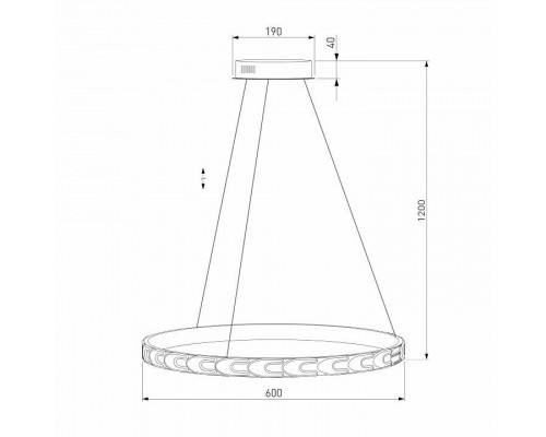 Подвесной светильник Eurosvet Chain 90163/1 сатин-никель 35W