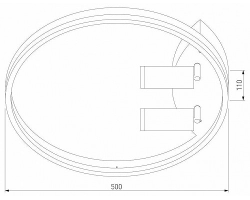 Накладной светильник Eurosvet Luminari 90247/3 черный/золото Smart