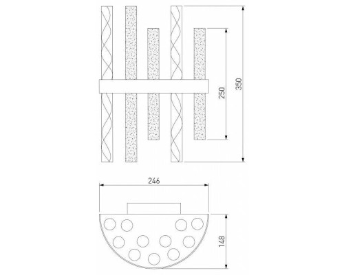 Накладной светильник Bogate's Hollis 368/2