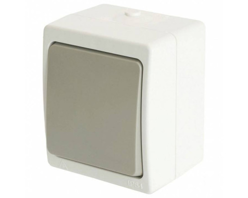 Выключатель одноклавишный Stekker Велена 49731