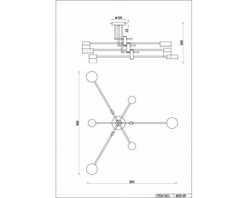 Потолочная люстра Favourite Modul 4013-6P