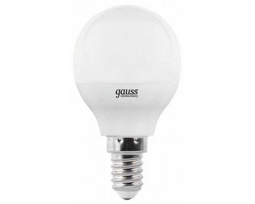 Лампа светодиодная Gauss LED Elementary Globe E14 8Вт 3000K 53118